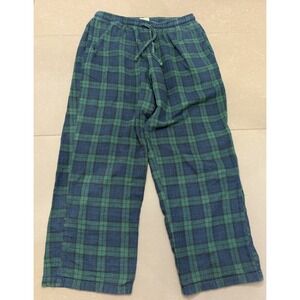 L.L. Bean Scotch Plaid Flannel Pajama Pants Medium Sleep Plaid Pockets 515209